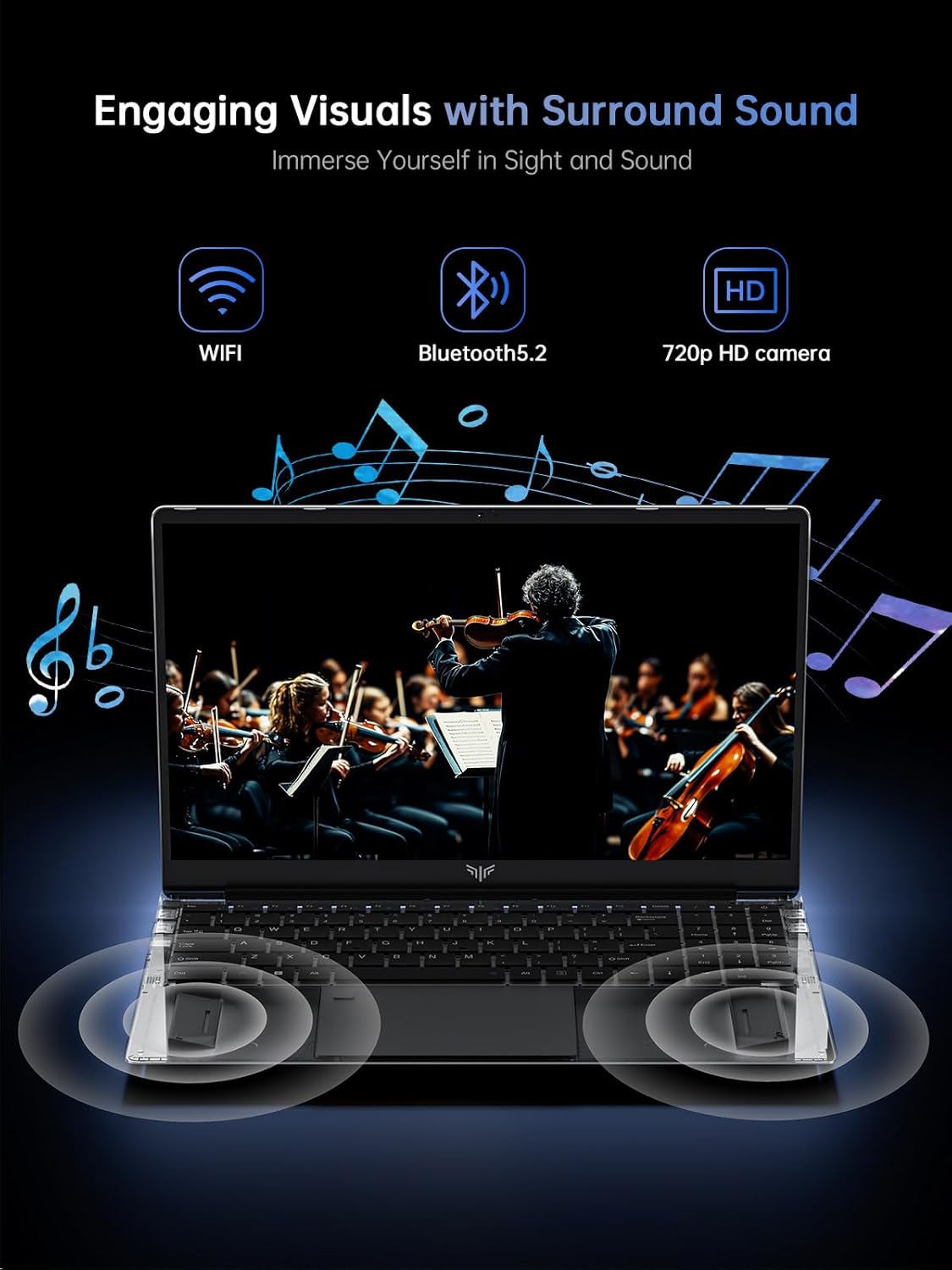 Kaigerr Laptop N97 Processor 3.6GHz 16GB RAM 512GB SSD
