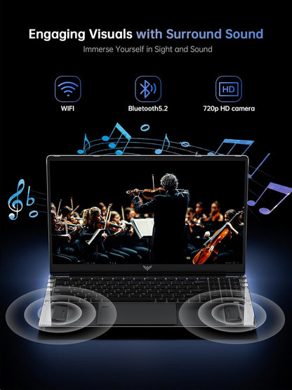 Kaigerr Laptop N97 Processor 3.6GHz 16GB RAM 512GB SSD