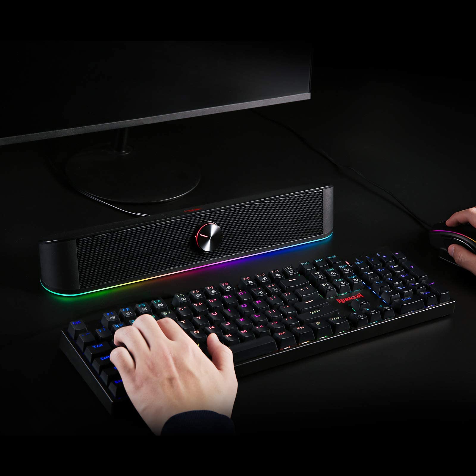 Redragon GS560 RGB Desktop Soundbar with Dynamic Lighting