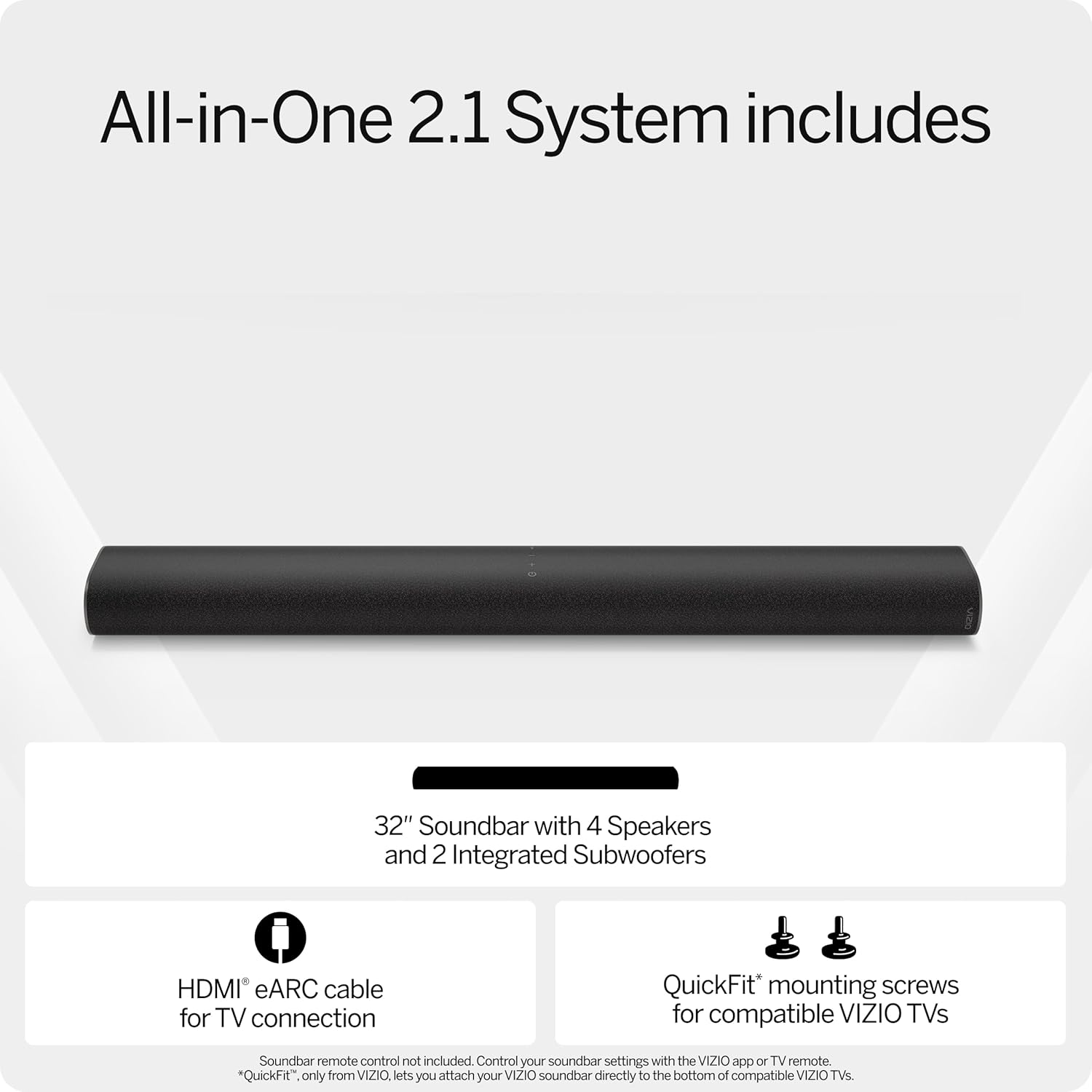 VIZIO All in One Soundbar with Dolby Atmos Experience