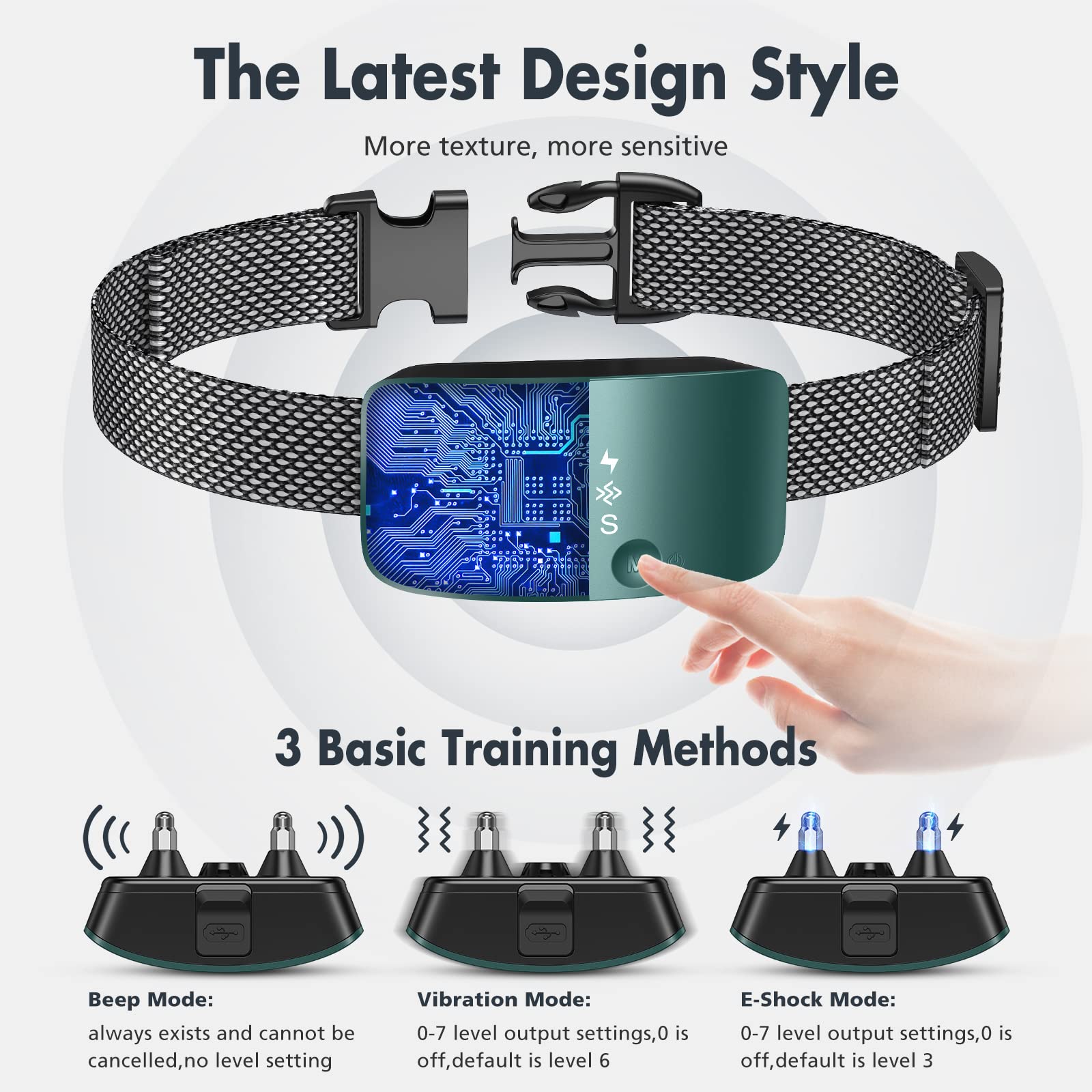 Rechargeable Anti Barking Collar for Dogs with Adjustable Sensitivity
