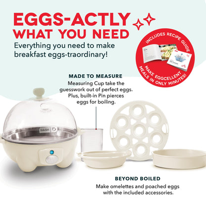 Dash Rapid Egg Cooker 6 Egg Capacity Auto Shut Off Aqua