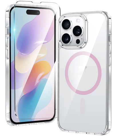 FNTCASE Clear Case For iPhone 17 Pro Max Screen Protector