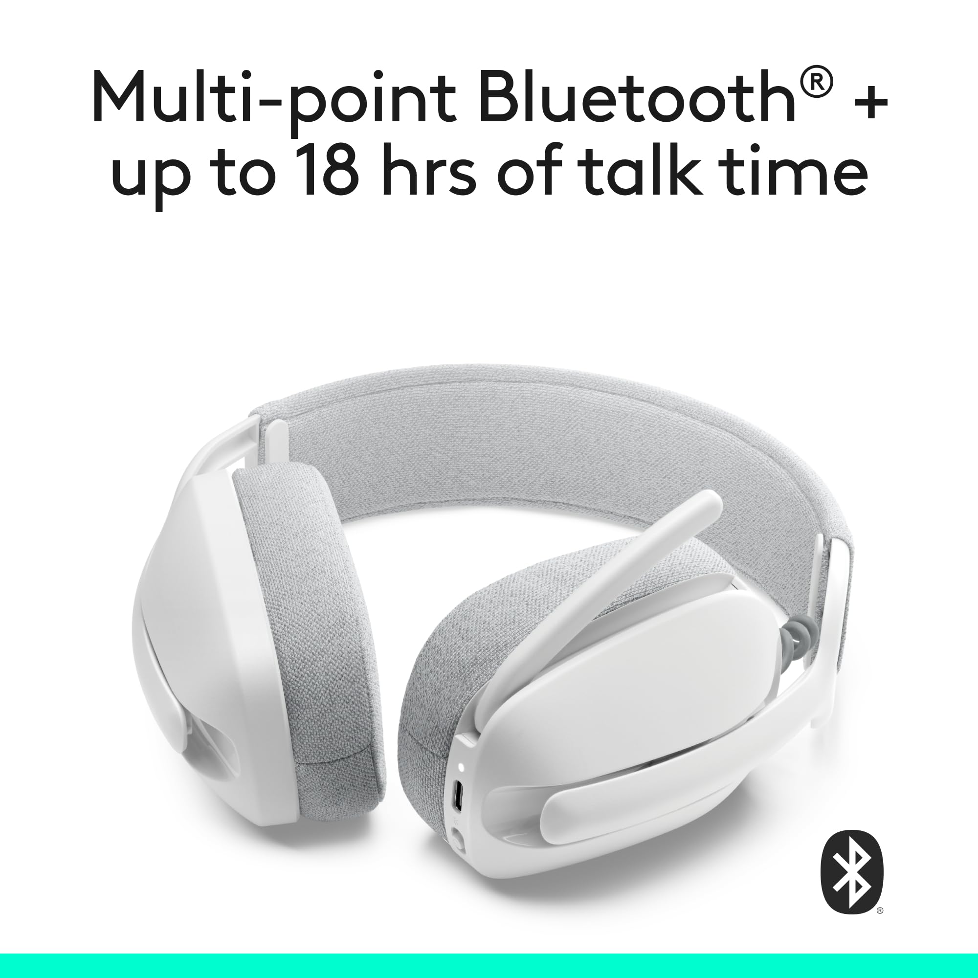 Logitech Zone Vibe 100 Wireless Headphones with Noise Canceling Microphone
