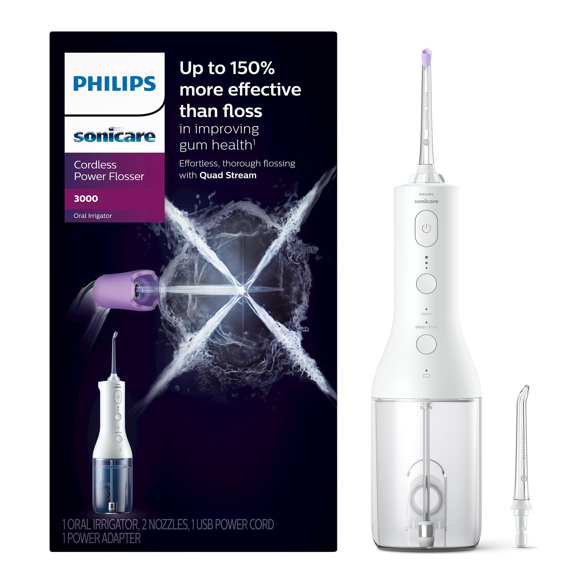 Philips Sonicare Cordless Power Flosser for Superior Gum Health
