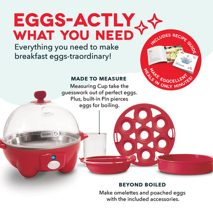 Dash Rapid Egg Cooker 6 Egg Capacity Auto Shut Off Aqua