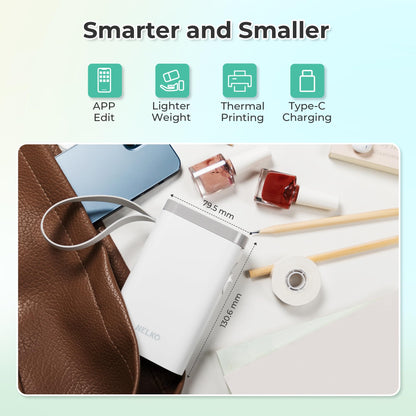 Nelko P21 Bluetooth Label Maker With Tape Wireless Printer