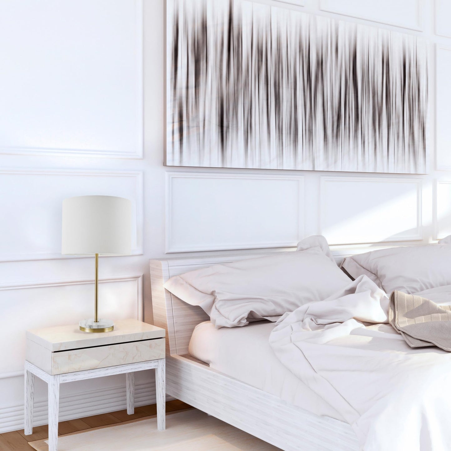 Metallic Gray Table Lamp with Dual Pull Chains for Versatile Lighting