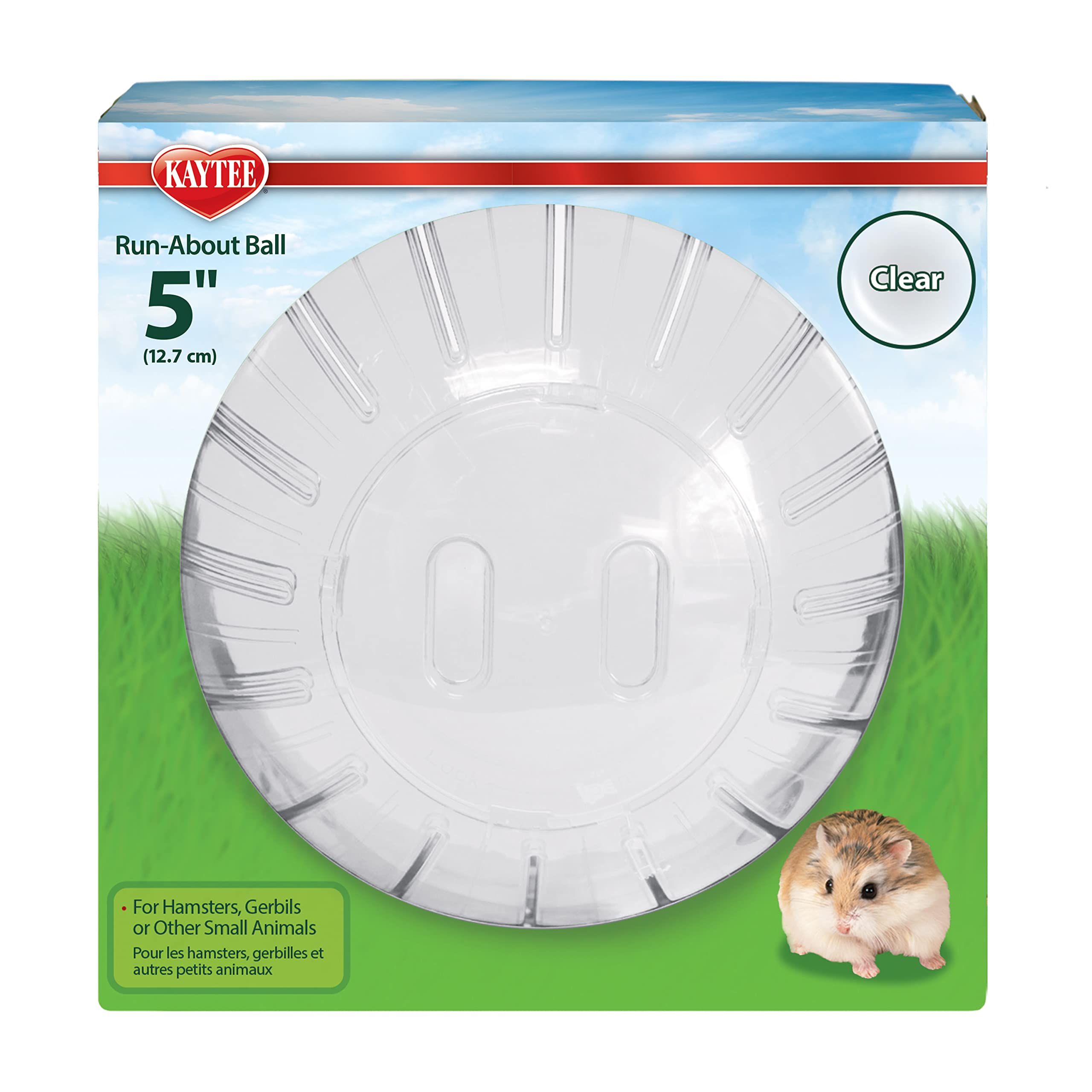 Kaytee 5 Inch Clear Exercise Ball for Dwarf Hamsters