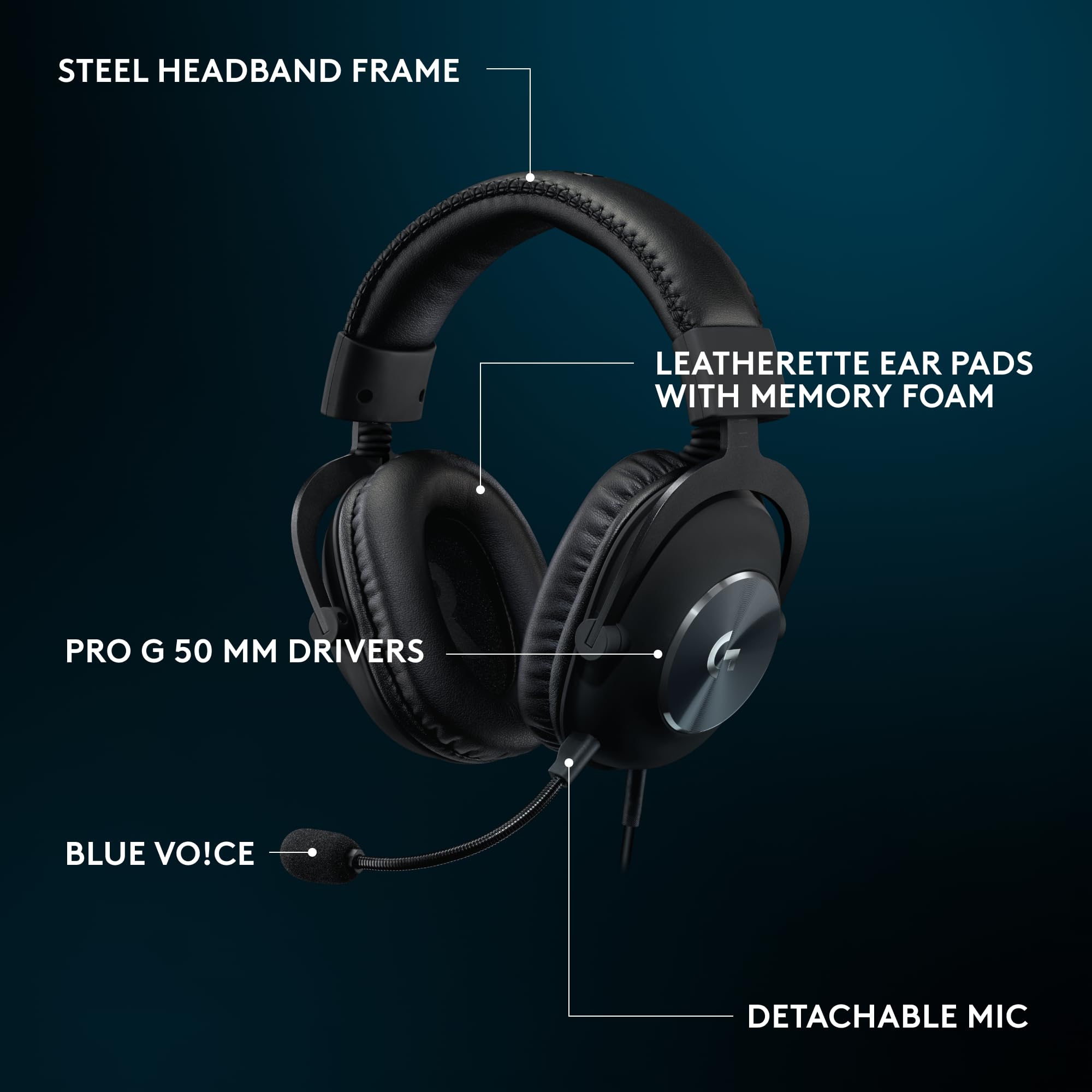 Logitech G Pro X SE Wired Gaming Headset with Blue VOICE
