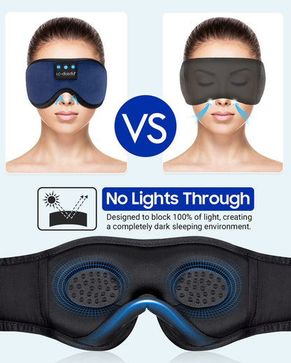 Sleep Headphones Bluetooth Eye Mask for Side Sleepers
