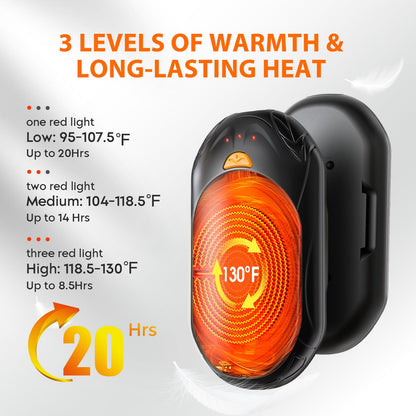 AI Hand Warmers 2 Pack Rechargeable Portable Pocket Heaters