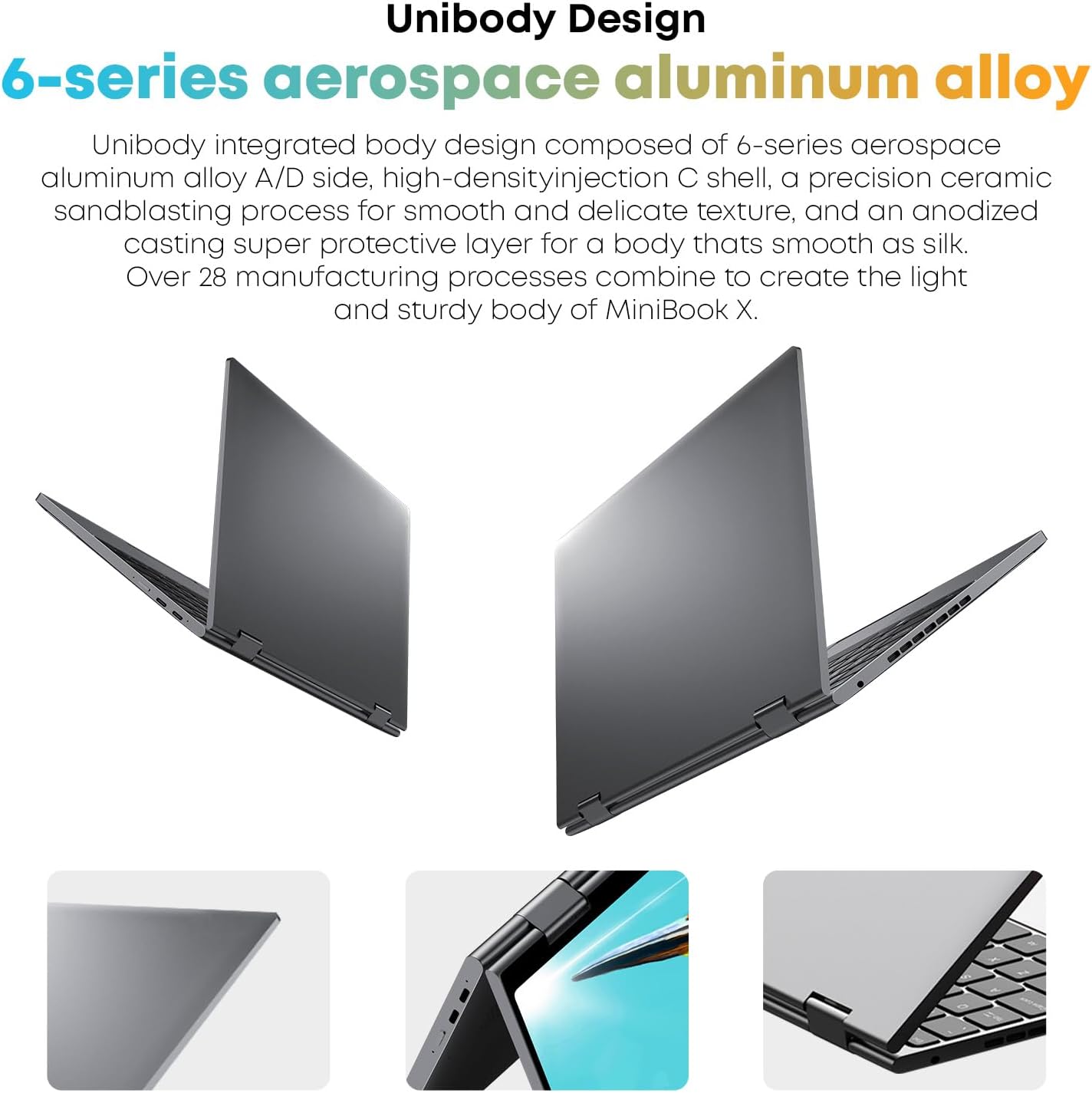 CHUWI Minibook X 2 in 1 Laptop with Touchscreen