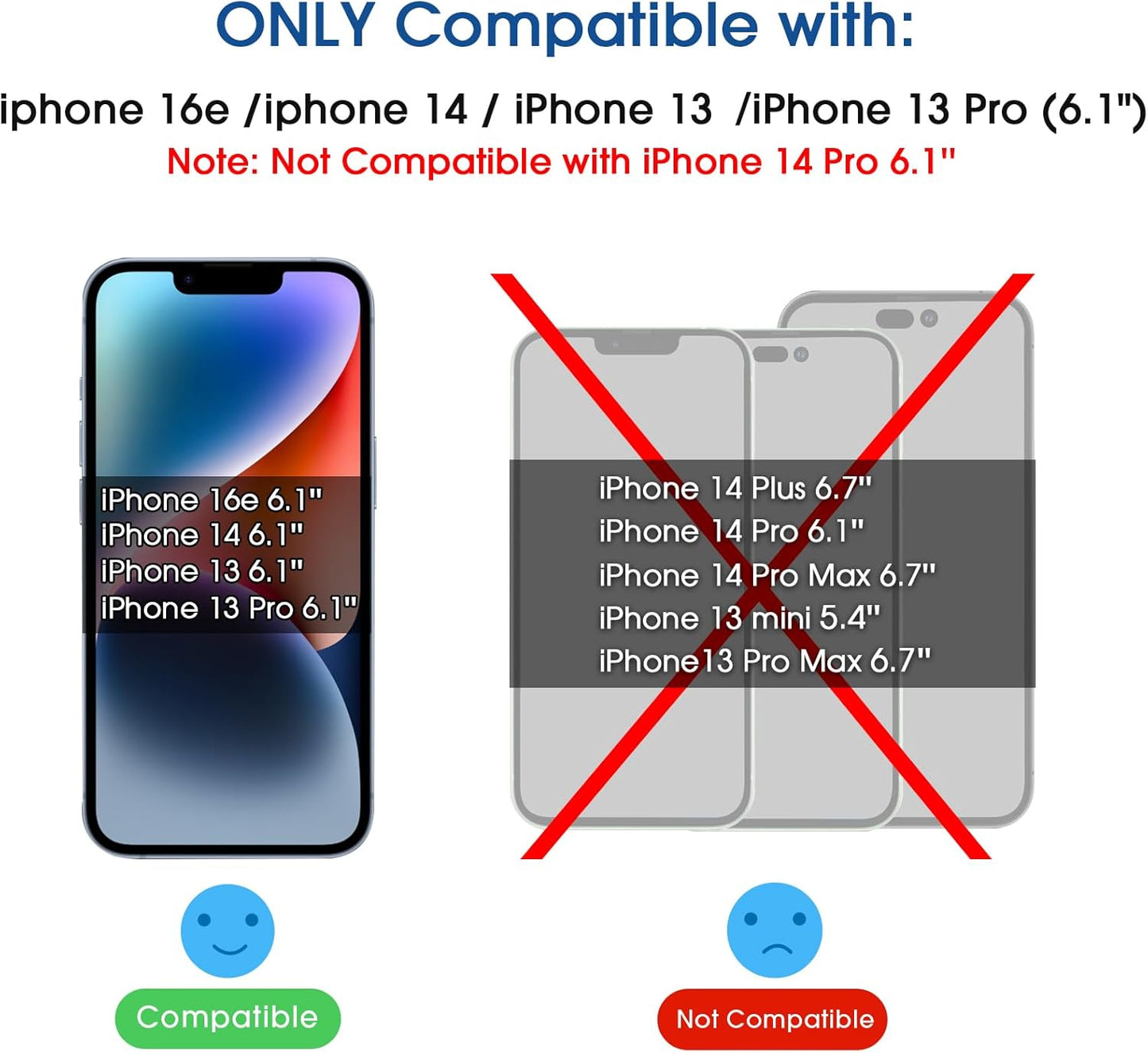 AmFilm Essential 9H Plus Tempered Glass Screen Protector For iPhone 14 13 Pro