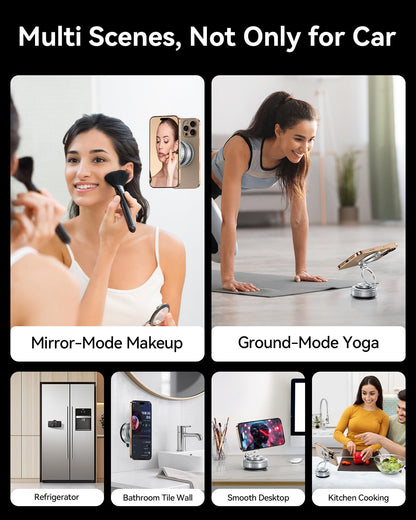Dimoncoat 2026 Upgraded Metal 360 Degree Vacuum Phone Mount