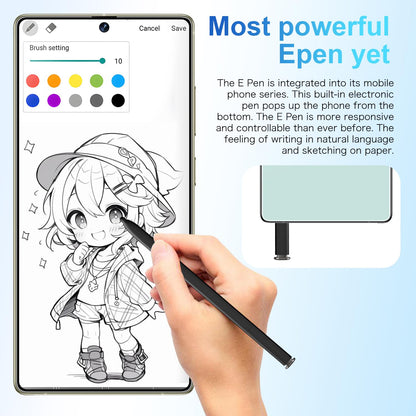 MMY I25 Ultra Unlocked Phone Built In Pen 6.99in 16GB 512GB Android 14 5G Green