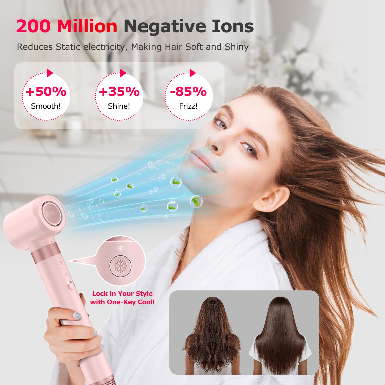 5 In 1 Hair Dryer Brush for Frizz Free Volume