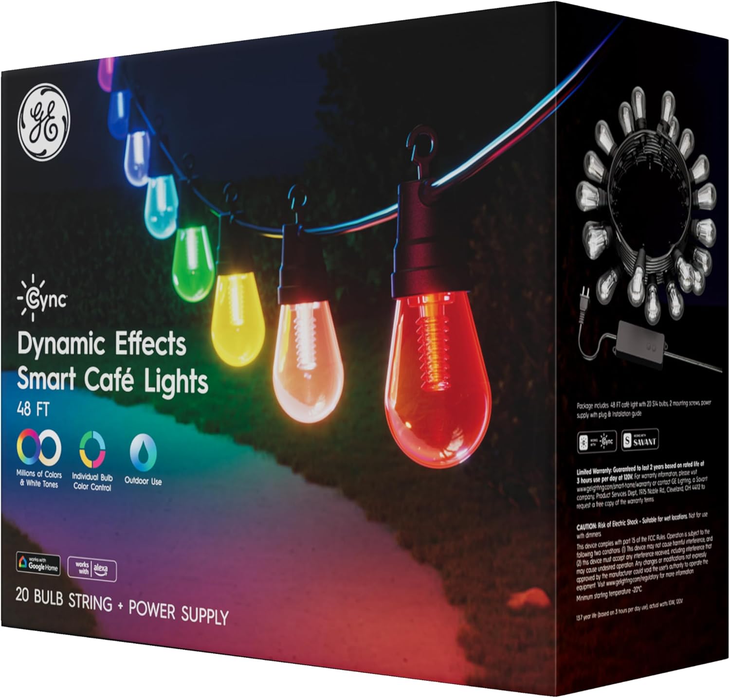 Cync GE Smart Color Changing Patio String Lights