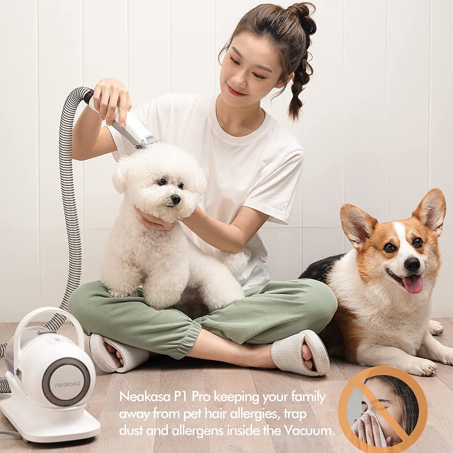 Neakasa P2 Pro Dog Grooming Kit with Vacuum Suction