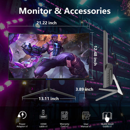 27 Inch IPS Gaming Monitor 100Hz Frameless 1080P HDMI