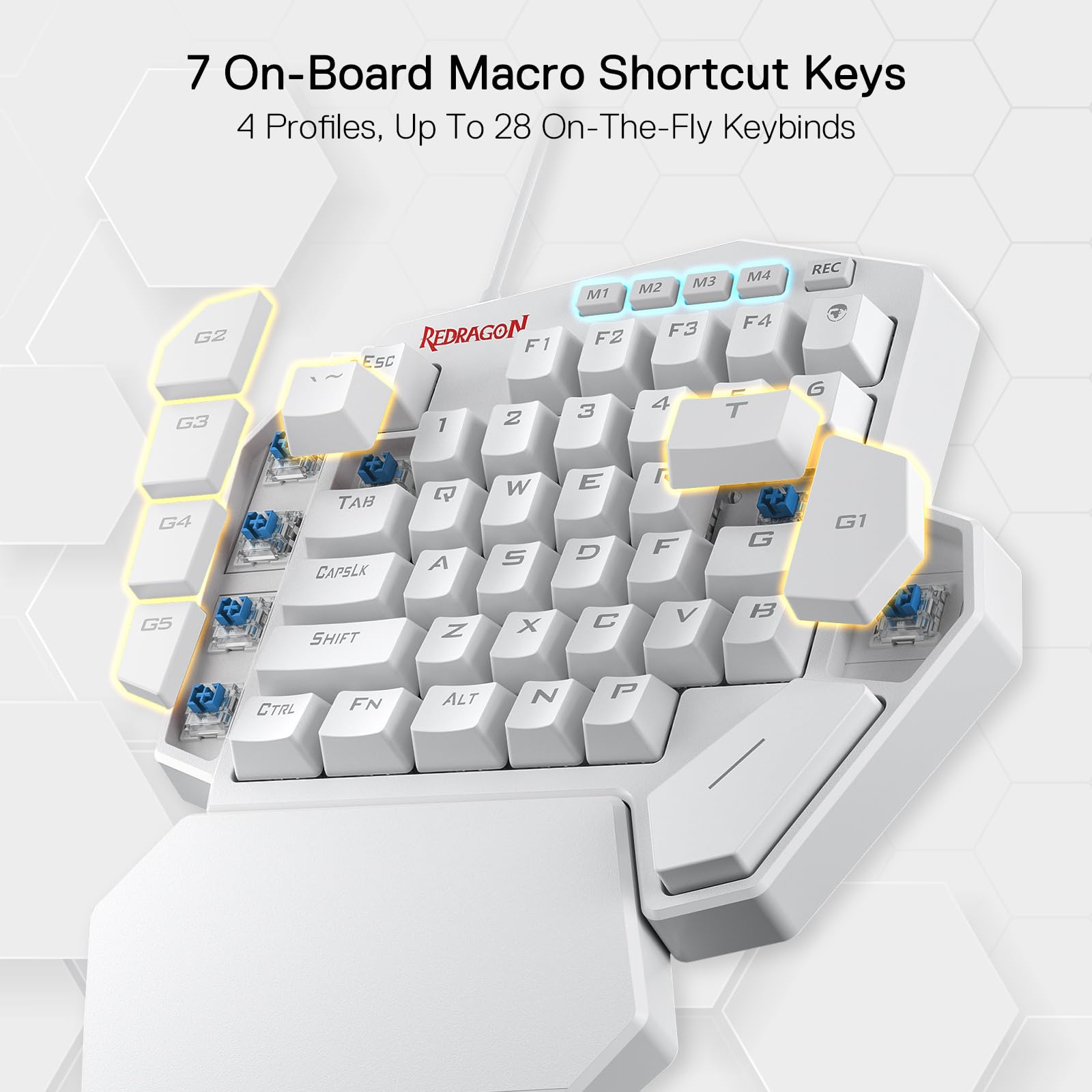 Redragon K585 DITI One Handed RGB Gaming Keyboard