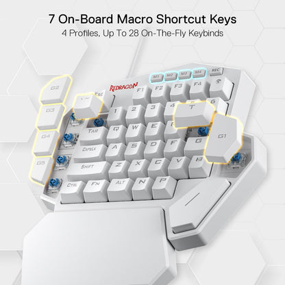 Redragon K585 DITI One Handed RGB Gaming Keyboard