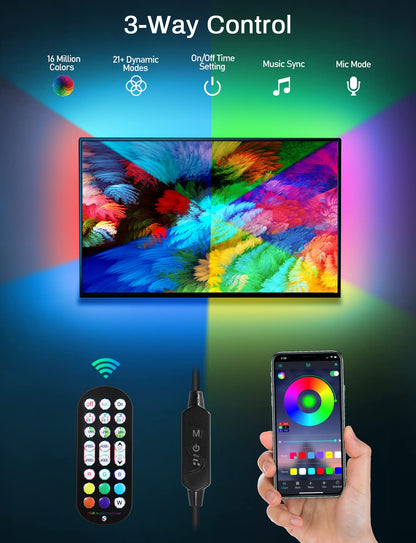 MATICOD RGB LED TV Strip With App Control MusicSync