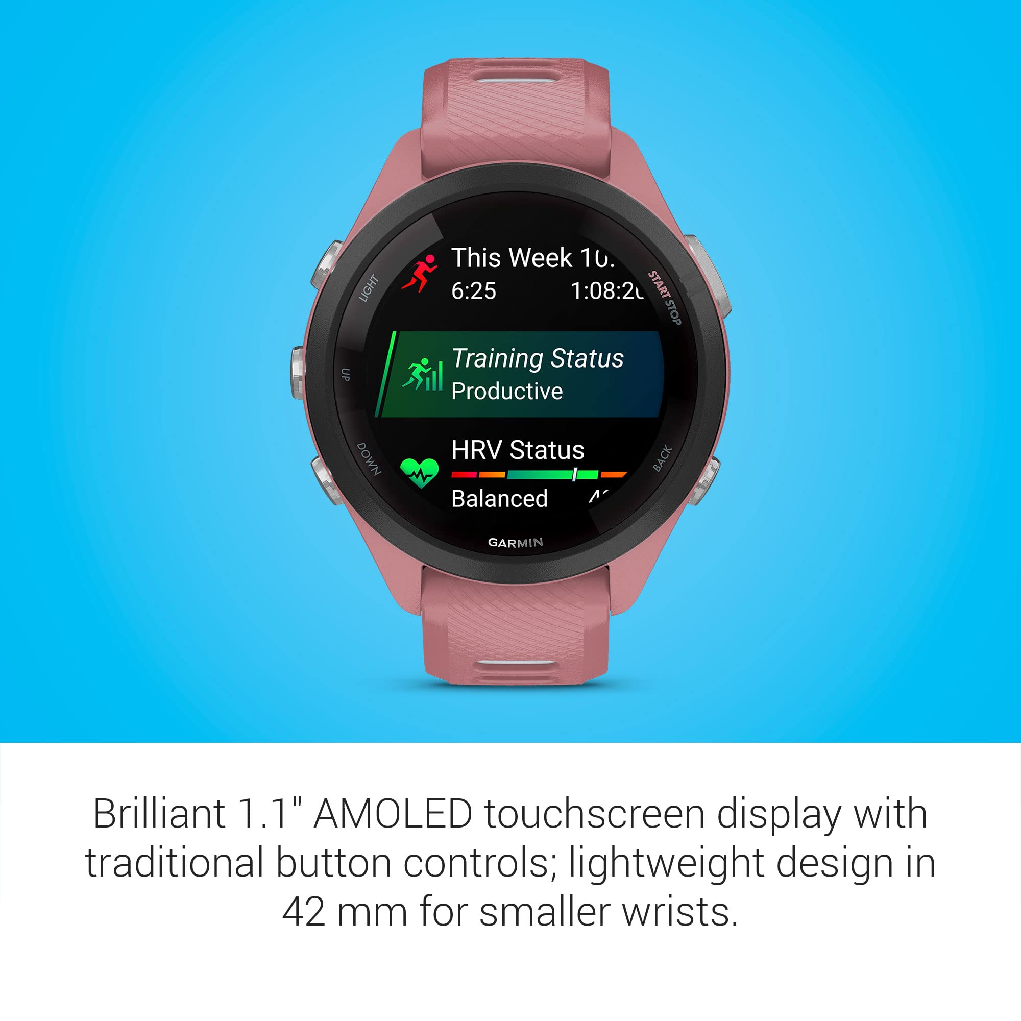 Garmin Forerunner 265 Running Watch With Training Insights