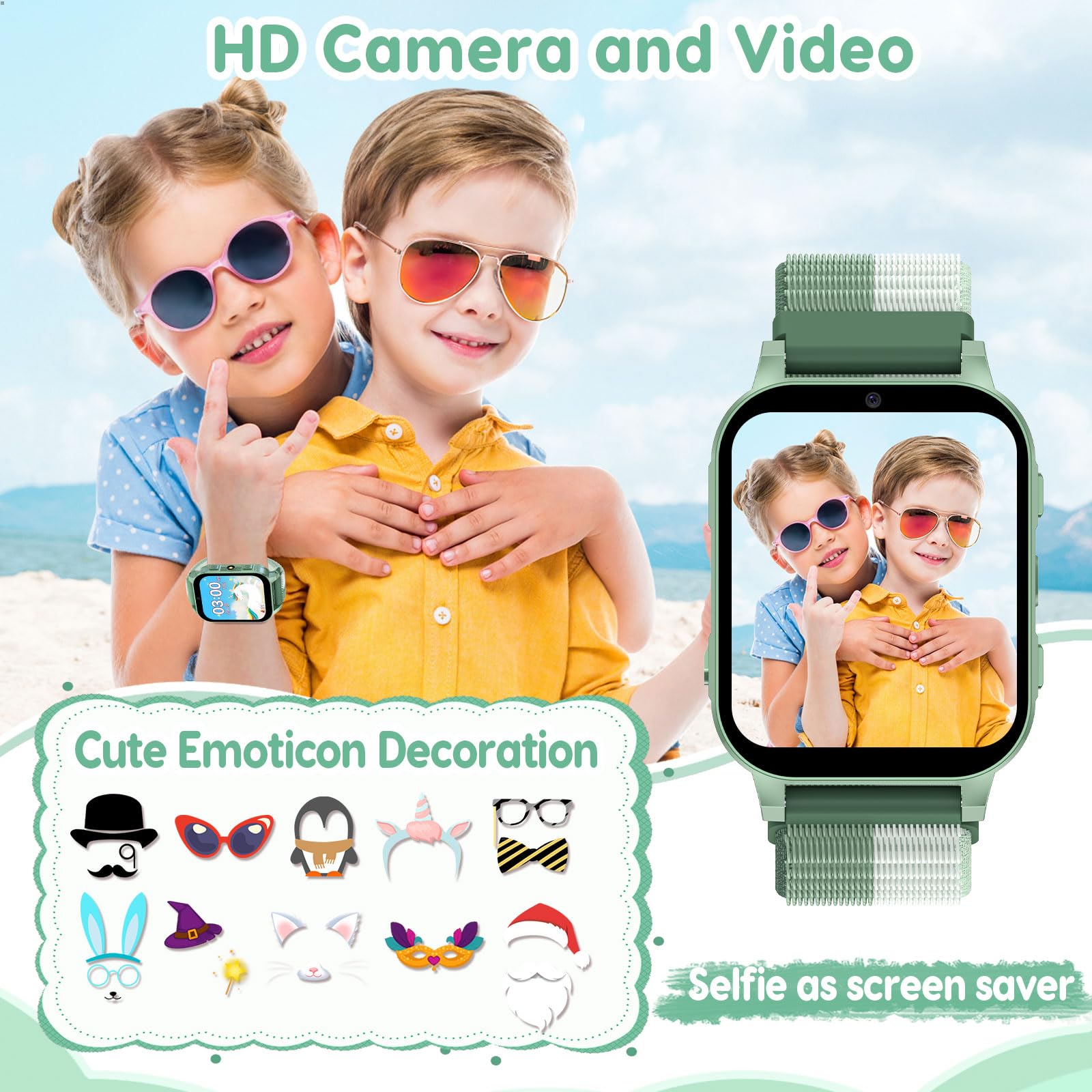 Kids Smartwatch With Educational Games And Camera HD