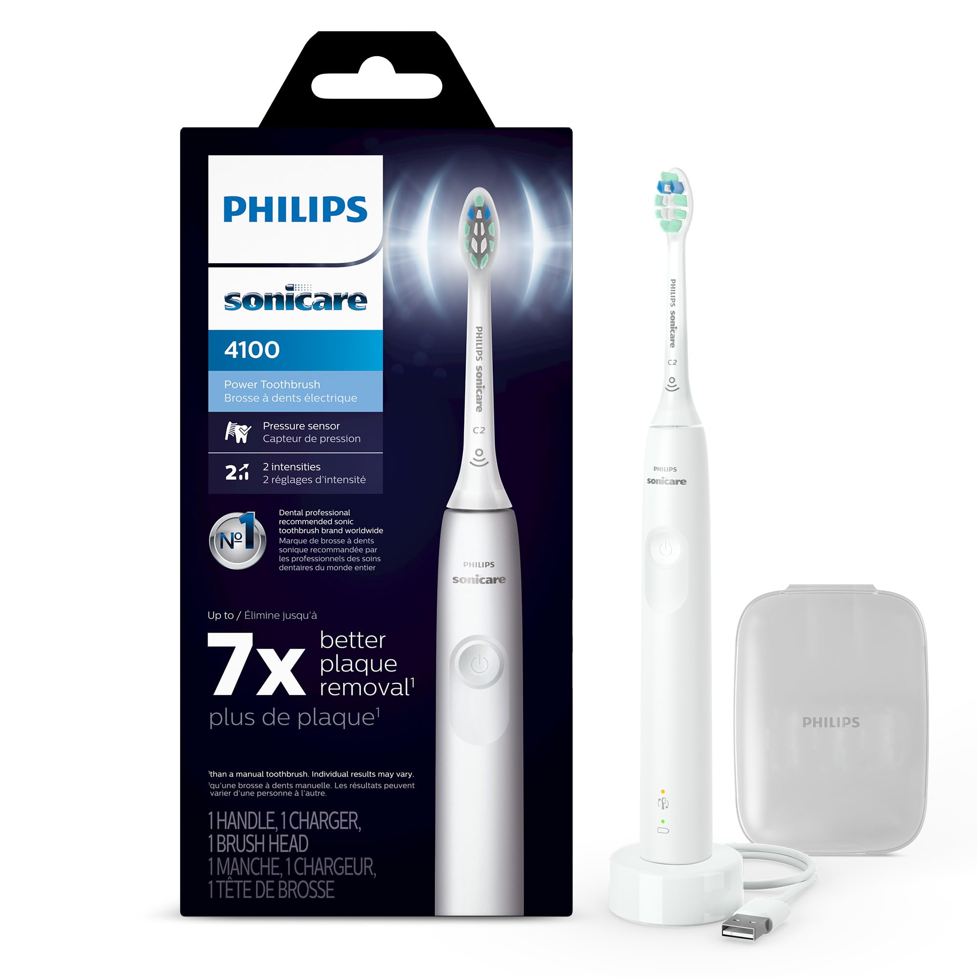 Philips Sonicare 4100 Electric Toothbrush for Superior Plaque Removal