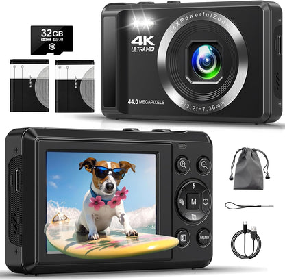 44MP 4K UHD Digital Camera for Stunning Vlogs