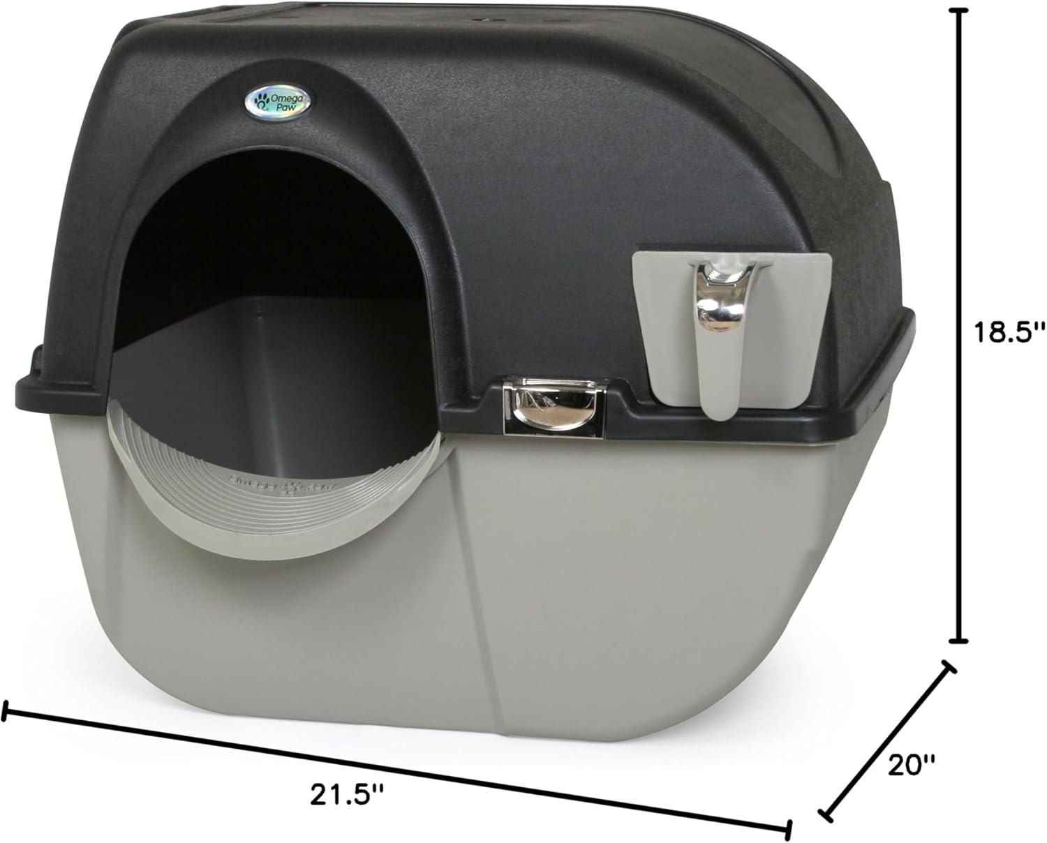 Omega Paw Elite Self Cleaning Litter Box with Durable Design