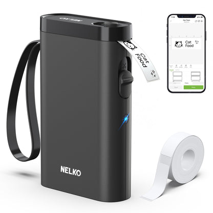 Nelko P21 Bluetooth Label Maker With Tape Wireless Printer