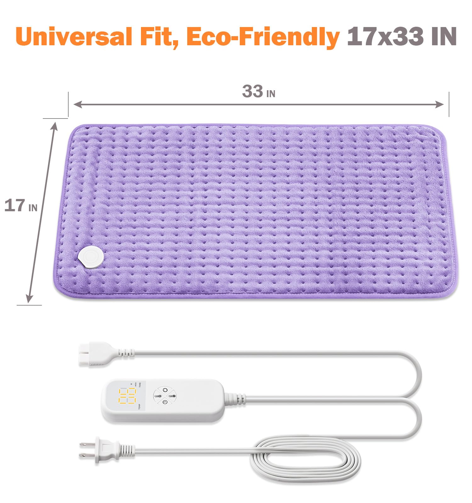 Electric Heating Pad for Back Pain Relief with Auto Off