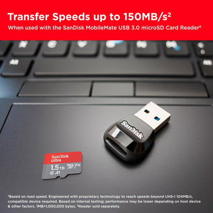 SanDisk 256GB Ultra MicroSD Card Fast Transfer Speeds
