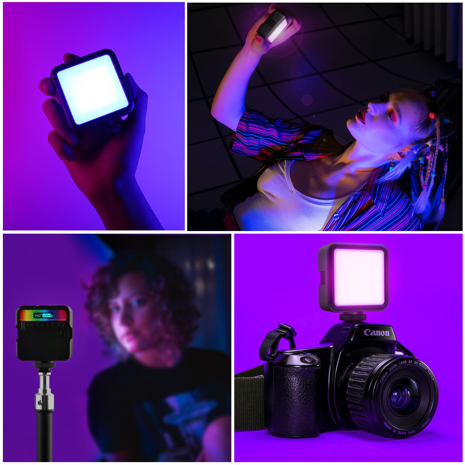 Magnetic RGB LED Video Light for Stunning Photography