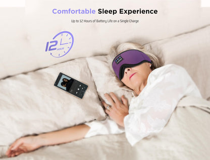 Sleep Headphones Bluetooth Eye Mask for Side Sleepers