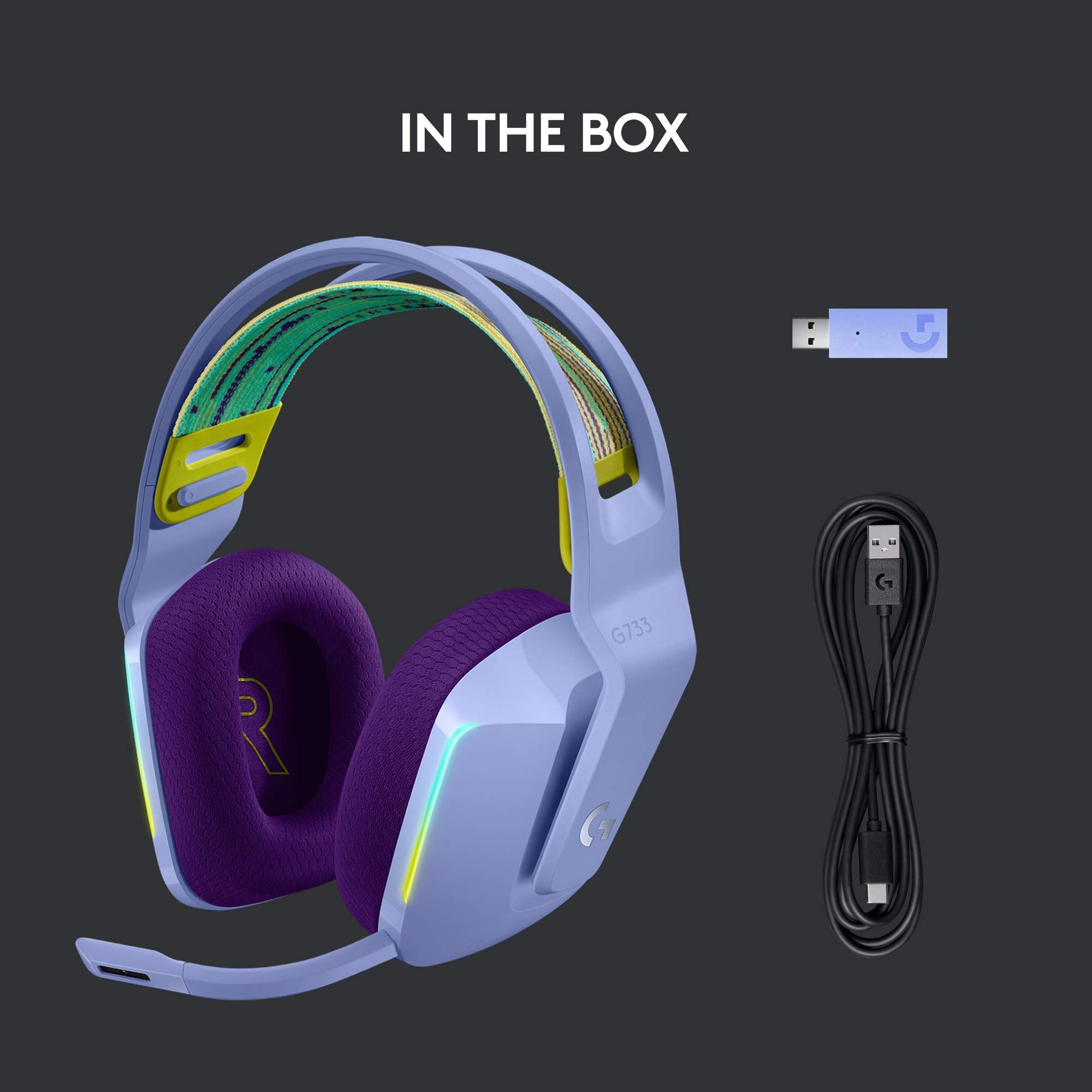Logitech G733 Wireless Gaming Headset with Premium Audio