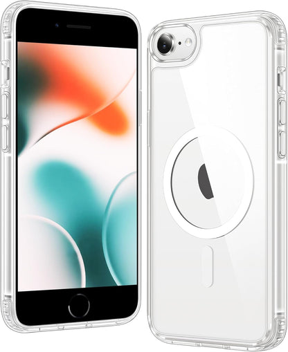 FNTCASE IPhone 16 Case Clear Magnetic MagSafe Screen Protector Drop Proof Rugged