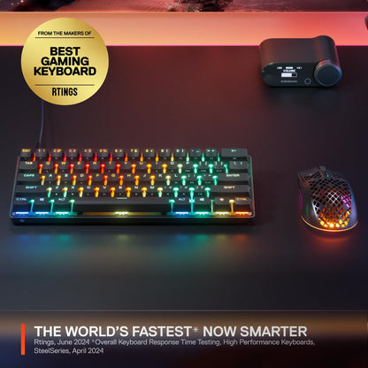 SteelSeries Apex Pro TKL White Keyboard with Adjustable Actuation