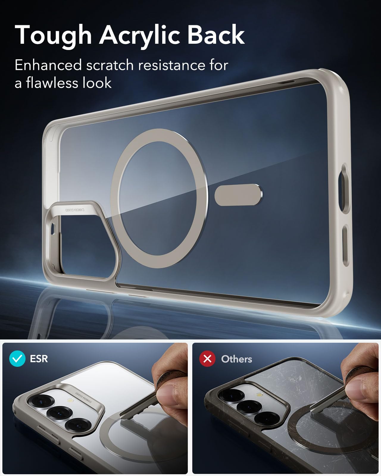 ESR Clear Black Case for Samsung Galaxy S25 Ultra