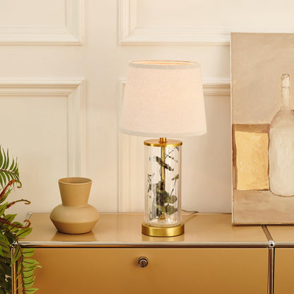 Maya 21 Inch Clear Glass Fillable Table Lamp
