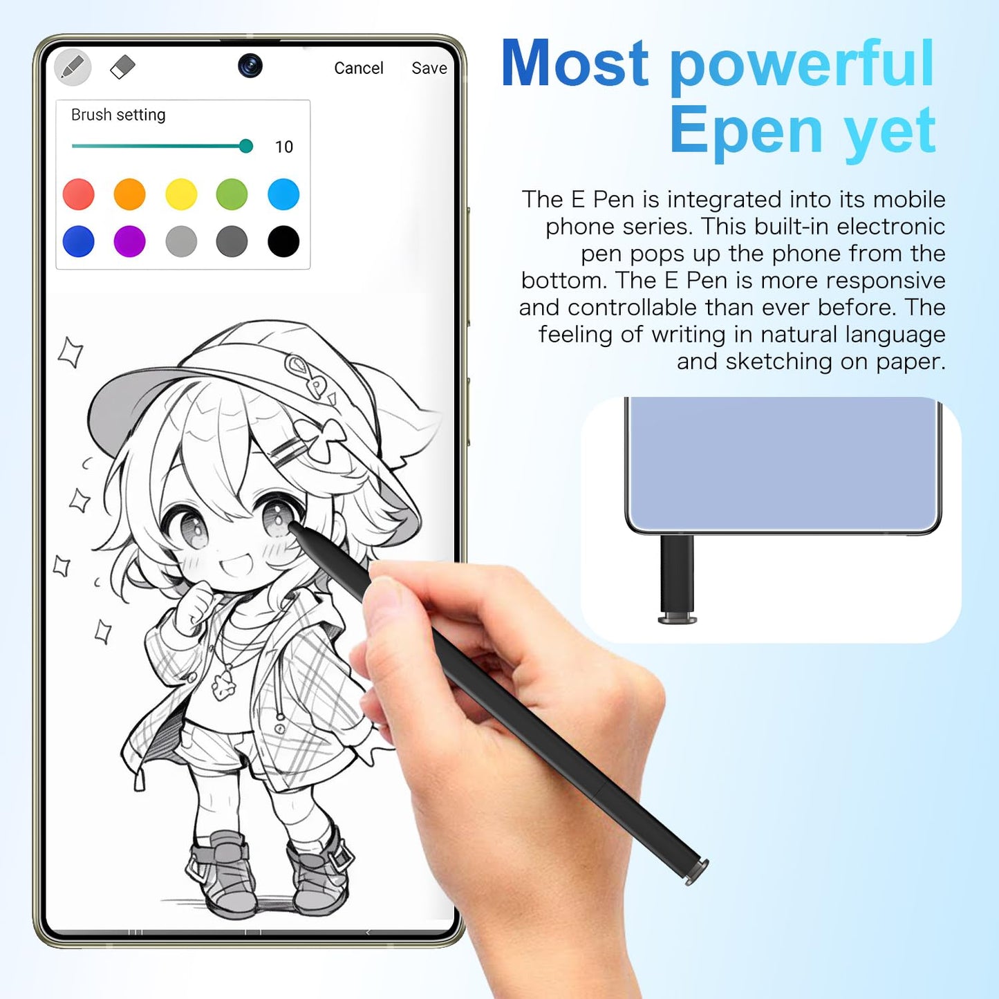 MMY I25 Ultra Unlocked Phone Built In Pen 6.99in 16GB 512GB Android 14 5G Green