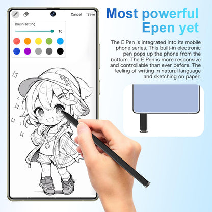 MMY I25 Ultra Unlocked Phone Built In Pen 6.99in 16GB 512GB Android 14 5G Green