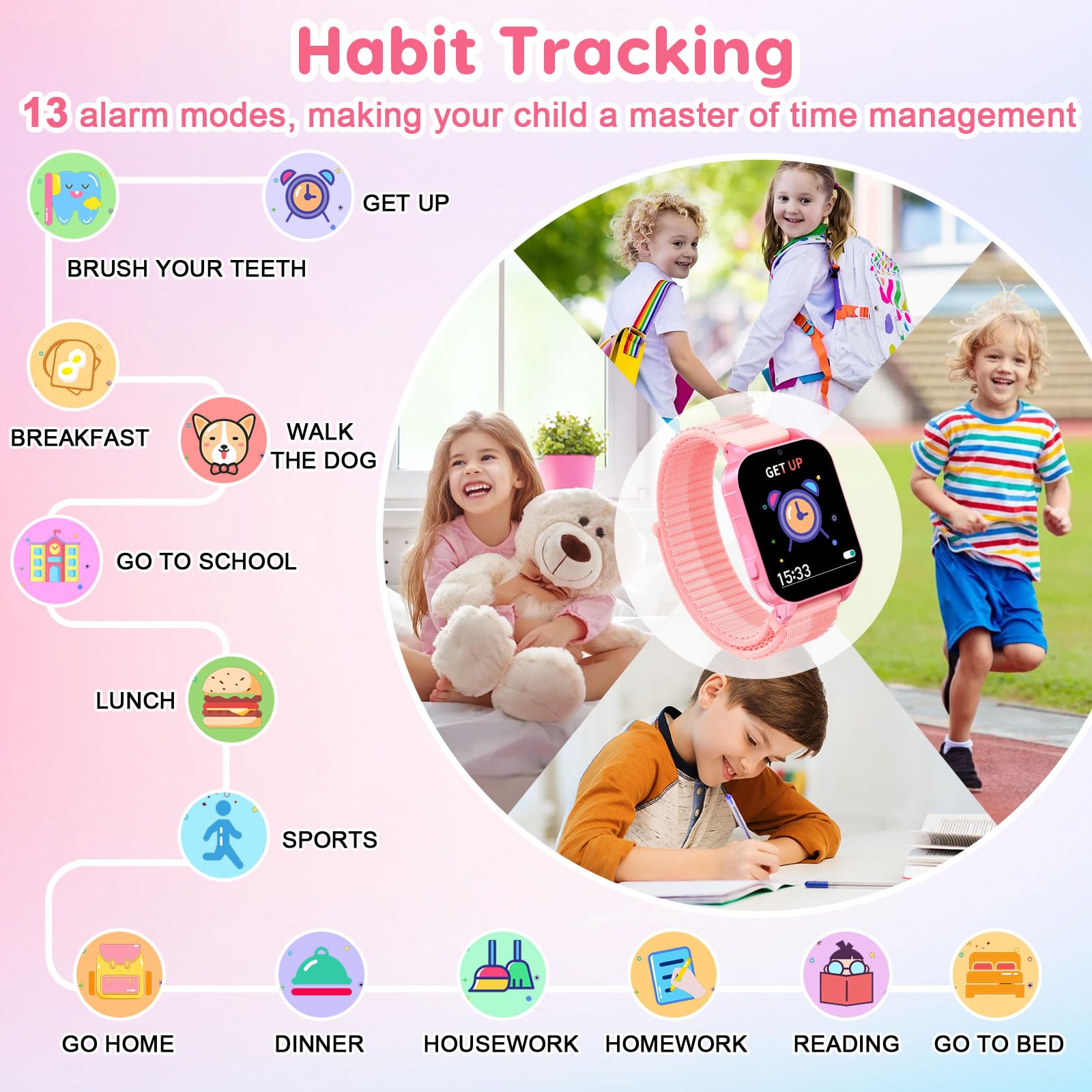 Kids Smartwatch With Educational Games And Camera HD