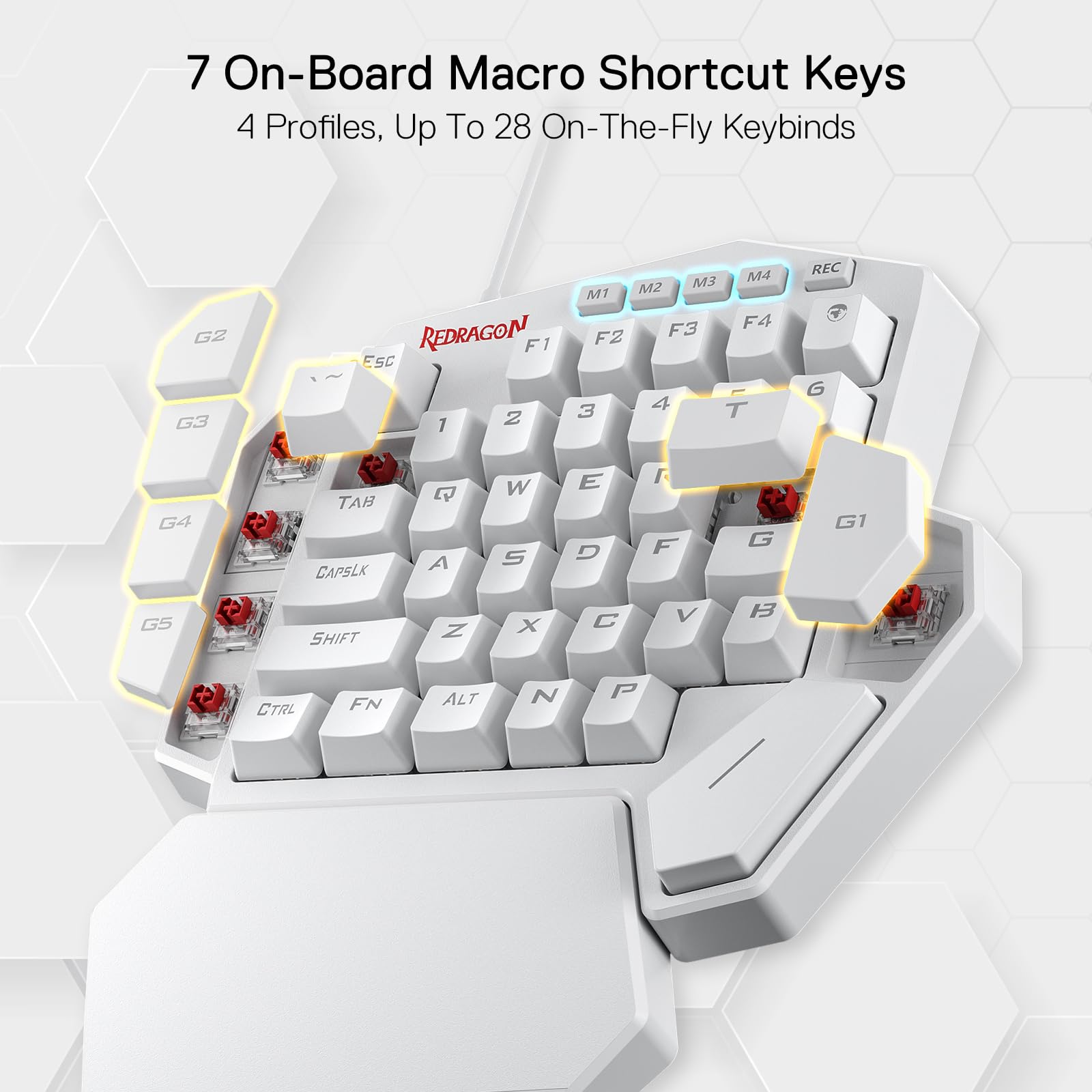 Redragon K585 DITI One Handed RGB Gaming Keyboard
