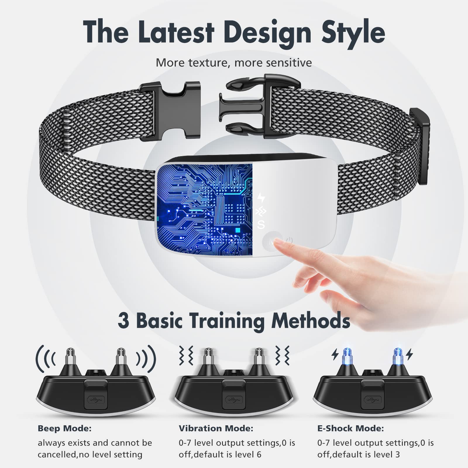 Rechargeable Anti Barking Collar for Dogs with Adjustable Sensitivity