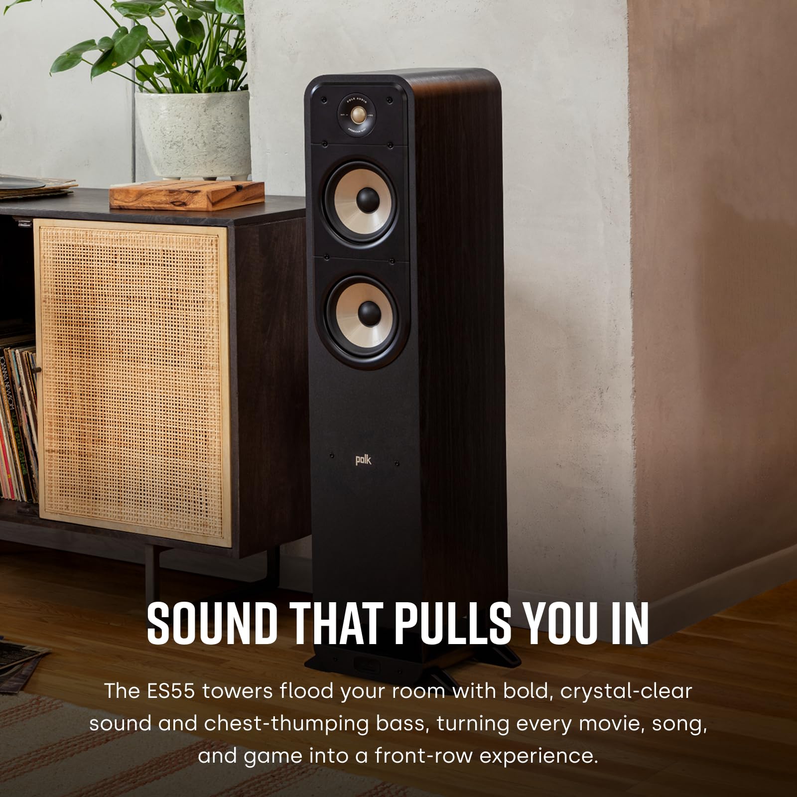 Polk Signature Elite ES50 Tower Speaker For High-Resolution Sound