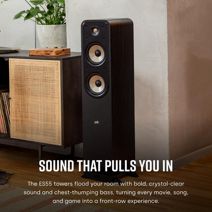Polk Signature Elite ES50 Tower Speaker For High-Resolution Sound