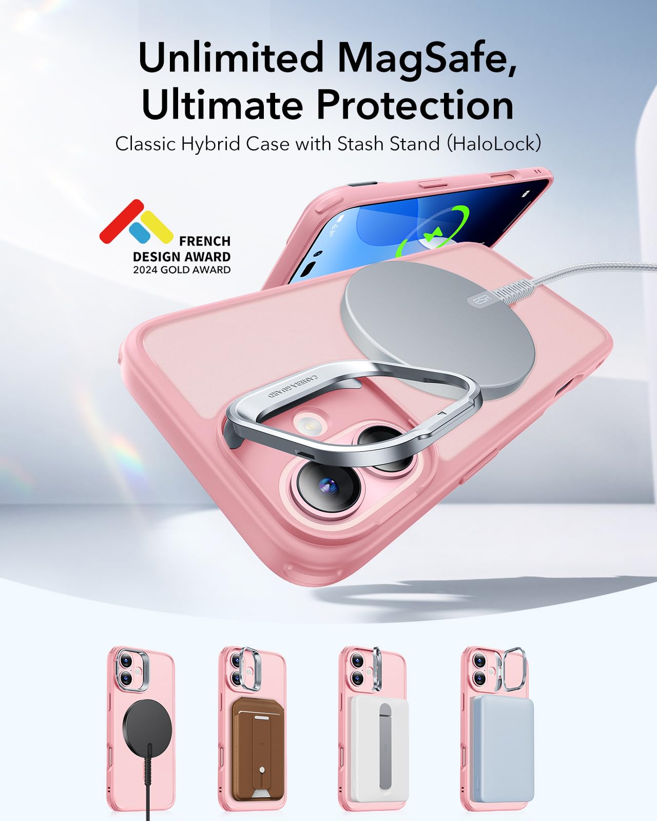 Military-Grade Clear Case for iPhone 16 Pro Max